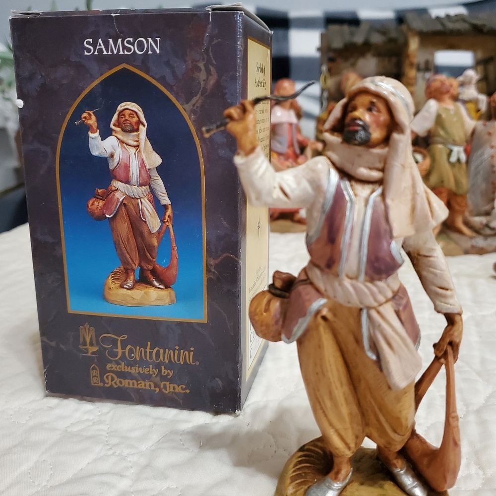 Vintage Fontanini 5" Figure Samson #52573 from Heirloom Nativity Group.  2001